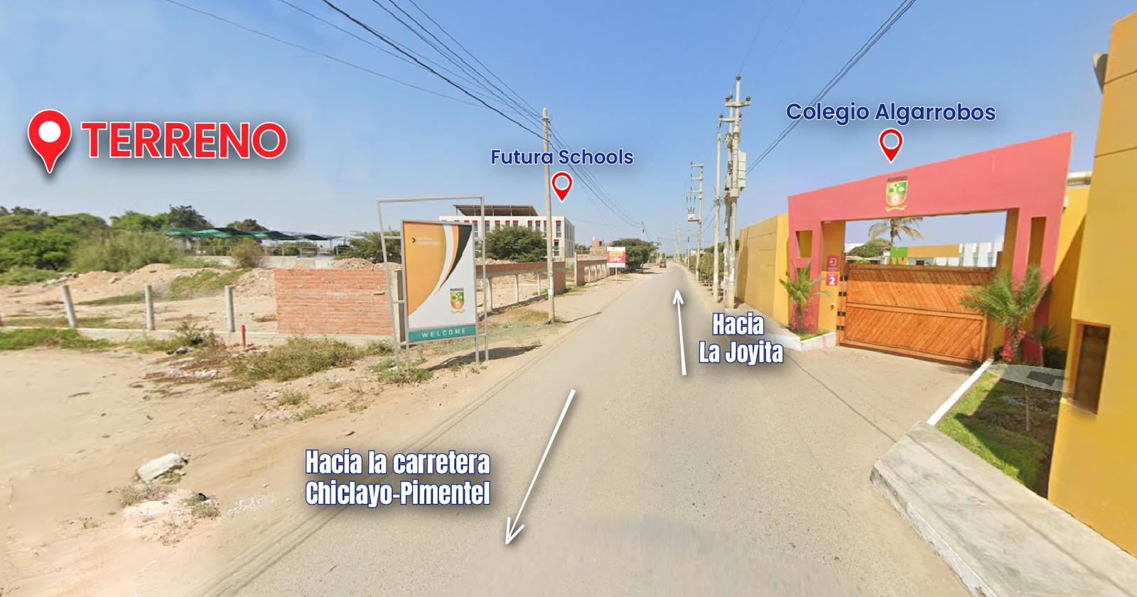 VENTA DE TERRENO DE 464.98 M2 EN SECTOR LA GARITA, PIMENTEL